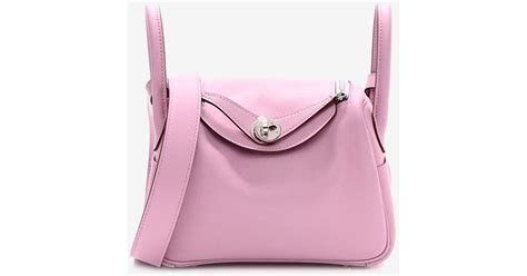 hermes mini lindy mauve pale|mauve sylvestre pink Hermes.